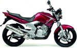 Yamaha YBR 250 2007 - 2009 rojo K DRMK pegatinas