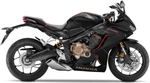 Honda CBR 650 R 2019-2020 Black Mat NH436 Red naklejki