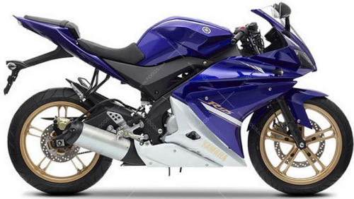 Yamaha YZF 125R 2012 blue 13 DPBM13 fooqs naklejki stickers oem decals aufkleber adesivi autocollants original nalepky