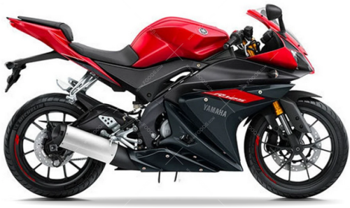 Yamaha YZF 125R 2016 red 2 VYRM2 fooqs naklejki stickers oem decals aufkleber adesivi autocollants original nalepky