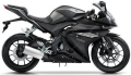 Yamaha YZF 125R 2016 matt grey 3 MNM3 fooqs naklejki stickers oem decals aufkleber adesivi autocollants original nalepky 1