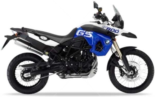 BMW F 800 GS 2011 2012 blue white YN96 Trophy fooqs stickers oem decals aufkleber adesivi autocollants original nalepky