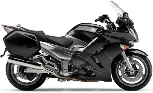 Yamaha FJR 1300 2009 2010 dark grey A fooqs naklejki stickers oem decals aufkleber adesivi autocollants original nalepky