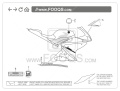 Yamaha YZF 125R 2008 black fooqs naklejki stickers oem decals aufkleber adesivi autocollants original nalepky 2