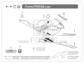 Yamaha YZF 125R 2012 2013 grey 3 MNM3 fooqs naklejki stickers oem decals aufkleber adesivi autocollants original nalepky 2