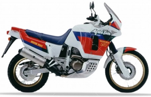 Honda XRV 750 Africa Twin 1990 white fooqs naklejki motor stickers motorcykel stickers