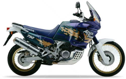 Honda XRV 750 Africa Twin 1993 1995 green G130 fooqs stickers aufkleber naklejki autocollants nalepky
