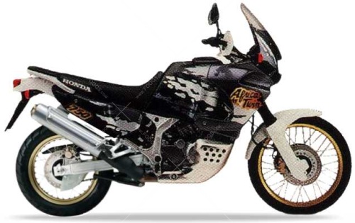Honda XRV 750 Africa Twin 1993 1995 black NH1E fooqs stickers aufkleber naklejki autocollants nalepky