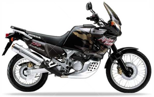 Honda XRV 750 Africa Twin 1996 1999 black NH1 gold fooqs stickers aufkleber naklejki autocollants nalepky