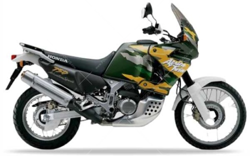 Honda XRV 750 Africa Twin 1996 1999 green GY112 fooqs stickers aufkleber naklejki autocollants nalepky