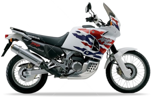 Honda XRV 750 Africa Twin 1996 1999 white NH196 fooqs stickers aufkleber naklejki autocollants nalepky