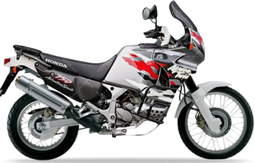 Honda XRV 750 Africa Twin 1996 1999 silver NH232 fooqs stickers aufkleber naklejki adesivi autocollants