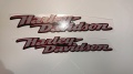 Harley Davidson Dyna Super Glide 2006 red fooqs naklejki motocykle aufkleber decals motorcycle stickers