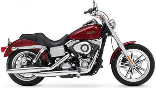 Harley Davidson Dyna FXDL Low Rider 2009 red fooqs stickers aufkleber naklejki autocollants adesivi