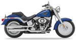 Harley Davidson Fat Boy 2004 azul pegatinas