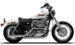 Harley Davidson Hugger 883 1998-2001 blanco pegatinas
