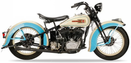 Harley Davidson Knuckle Speedball 1936 1939 blue fooqs stickers aufkleber naklejki autocollants adesivi nalepky motorstickers