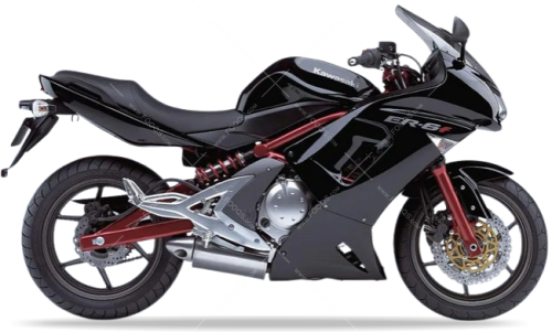 Kawasaki ER 6F 2006 Ebony H8 fooqs naklejki stickers decals aufkleber oem paint parts color code adesivi adesivo autocollants