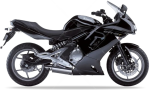 Kawasaki ER 6F 2007 nero 17K adesivi