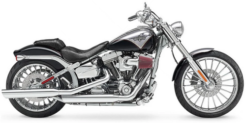 Harley Davidson Softail Breakout FXSBSE 2013 silver fooqs stickers aufkleber naklejki autocollants motorstickers