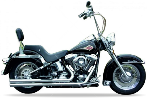 Harley Davidson Softail Classic 1998 2000 black fooqs stickers aufkleber naklejki autocollants adesivi nalepky motorstickers