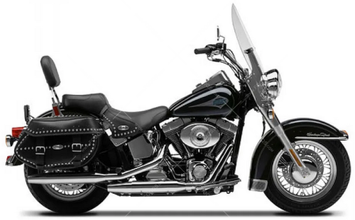 Harley Davidson Softail Classic 1999 2000 black fooqs stickers aufkleber naklejki autocollants adesivi nalepky motorstickers