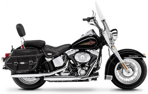 Harley Davidson Softail Classic 2008 black fooqs stickers aufkleber naklejki autocollants adesivi nalepky motorstickers