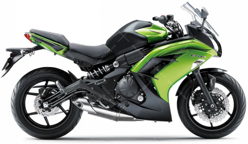 Kawasaki ER 6F 2014 Lime Green Type2 fooqs naklejki stickers decals aufkleber oem paint parts color code adesivi adesivo autocollants