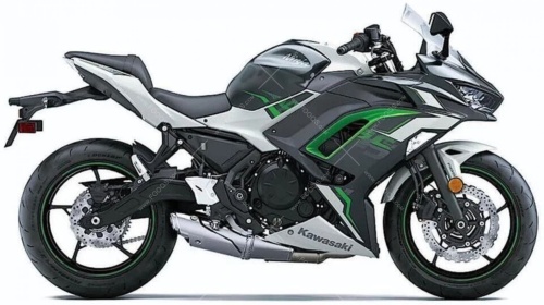 Kawasaki Ninja 650 2022 white fooqs naklejki motor stickers oem parts nalepke za motorna kolesa