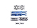 Suzuki GSR 750 2011 2017 blue white YKV YWW fooqs naklejki stickers decals aufkleber oem naljepnice lipdukai s