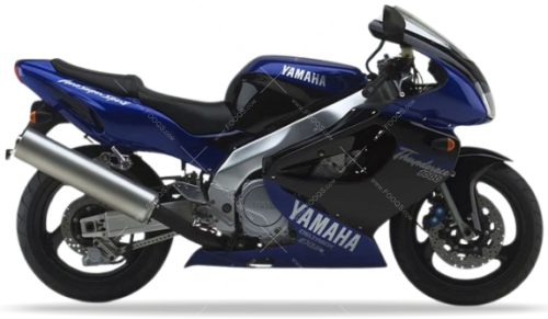 Yamaha YZF 1000 R Thunderace 1996-2001 black blue naklejki