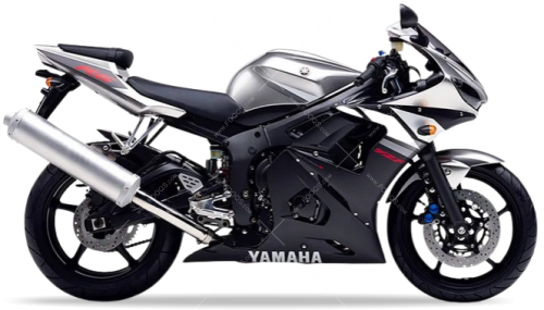 Yamaha YZF R6 2003 Silver 3 fooqs naklejki stickers decals aufkleber adesivi adesivo autocollants