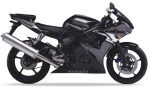 Yamaha YZF R6 2004 gris 8 RJ05 autocollants