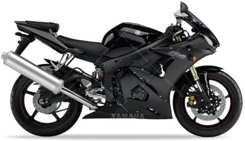 Yamaha YZF R6 2005 Black Mat fooqs naklejki stickers decals aufkleber adesivi adesivo autocollants 2