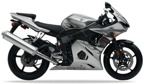 Yamaha YZF R6 2004 USA Silver 5SLK fooqs naklejki stickers decals aufkleber adesivi adesivo autocollants