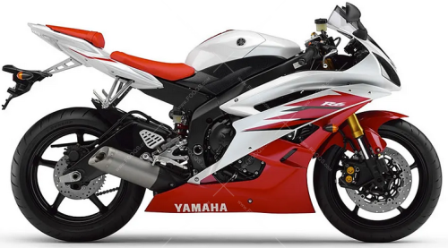 Yamaha YZF R6 2006 White Red fooqs naklejki stickers decals aufkleber adesivi adesivo autocollants