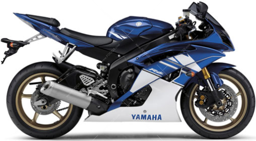 Yamaha YZF R6 2010 Blue C DPBMC fooqs naklejki stickers decals aufkleber adesivi adesivo autocollants