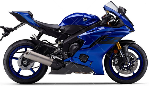 Yamaha YZF R6 2018 Blue Metallic C DPBMC fooqs naklejki stickers decals aufkleber adesivi adesivo autocollants