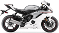 Yamaha YZF R6 2018 White Metallic 2 fooqs naklejki stickers decals aufkleber adesivi adesivo autocollants