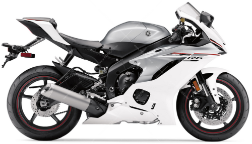 Yamaha YZF R6 2018 White Metallic 2 fooqs naklejki stickers decals aufkleber adesivi adesivo autocollants
