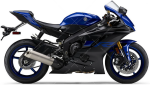 Yamaha YZF R6 2019 bleu C DPBMC RJ27 autocollants