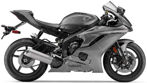 Yamaha YZF R6 2019 Mat Gray Metallic 3 MNM3 fooqs naklejki stickers decals aufkleber adesivi adesivo autocollants