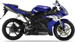 Yamaha YZF R1 2004 bleu RN12 autocollants