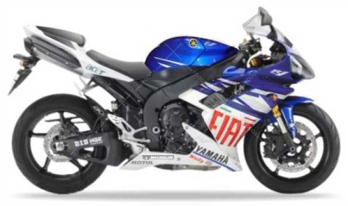 Yamaha YZF R1 2008 Fiat Rossi replica rn19 fooqs naklejki stickers decals aufkleber adesivi adesivo autocollants