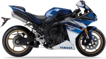 Yamaha YZF R1 2010 bleu RN22 autocollants