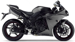 Yamaha YZF R1 2012 - 2014 gris mat 3 RN22 autocollants