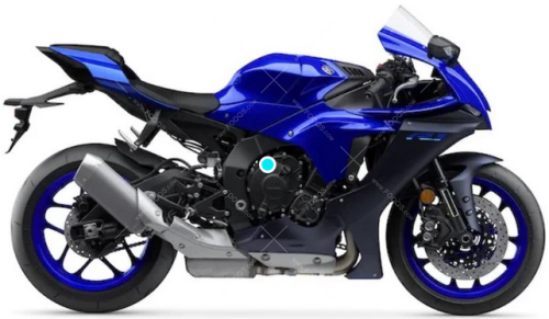 Yamaha YZF R1 2022 2023 Blue C DPBMC fooqs naklejki stickers decals aufkleber adesivi adesivo autocollants
