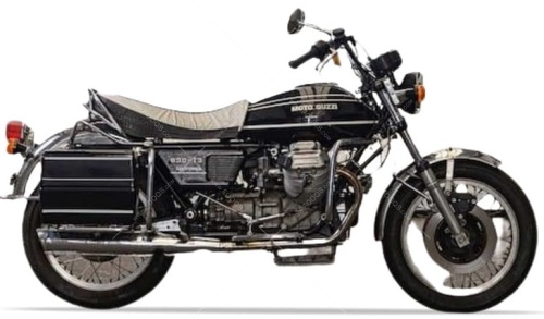 Moto Guzzi 850 T3 California 1976 black fooqs motorcycle decals aufkleber