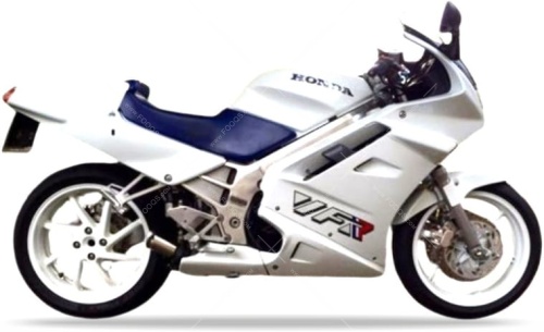 Honda VFR 750 F 1990 white NH193 fooqs naklejki stickers decals aufkleber oem lipuķi Stickeren tarra