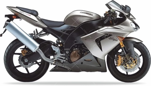 Kawasaki ZX 10R 2005 titan 725 naklejki fooqs naklejki stickers decals aufkleber oem uzlīmes stickers tal mutur